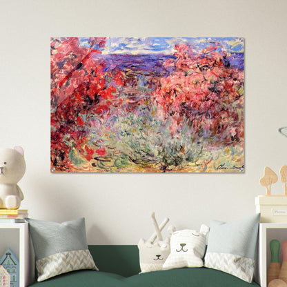 The House among the Roses - claude monet Acrylic Print - 70x100 cm / 28x40″ inches