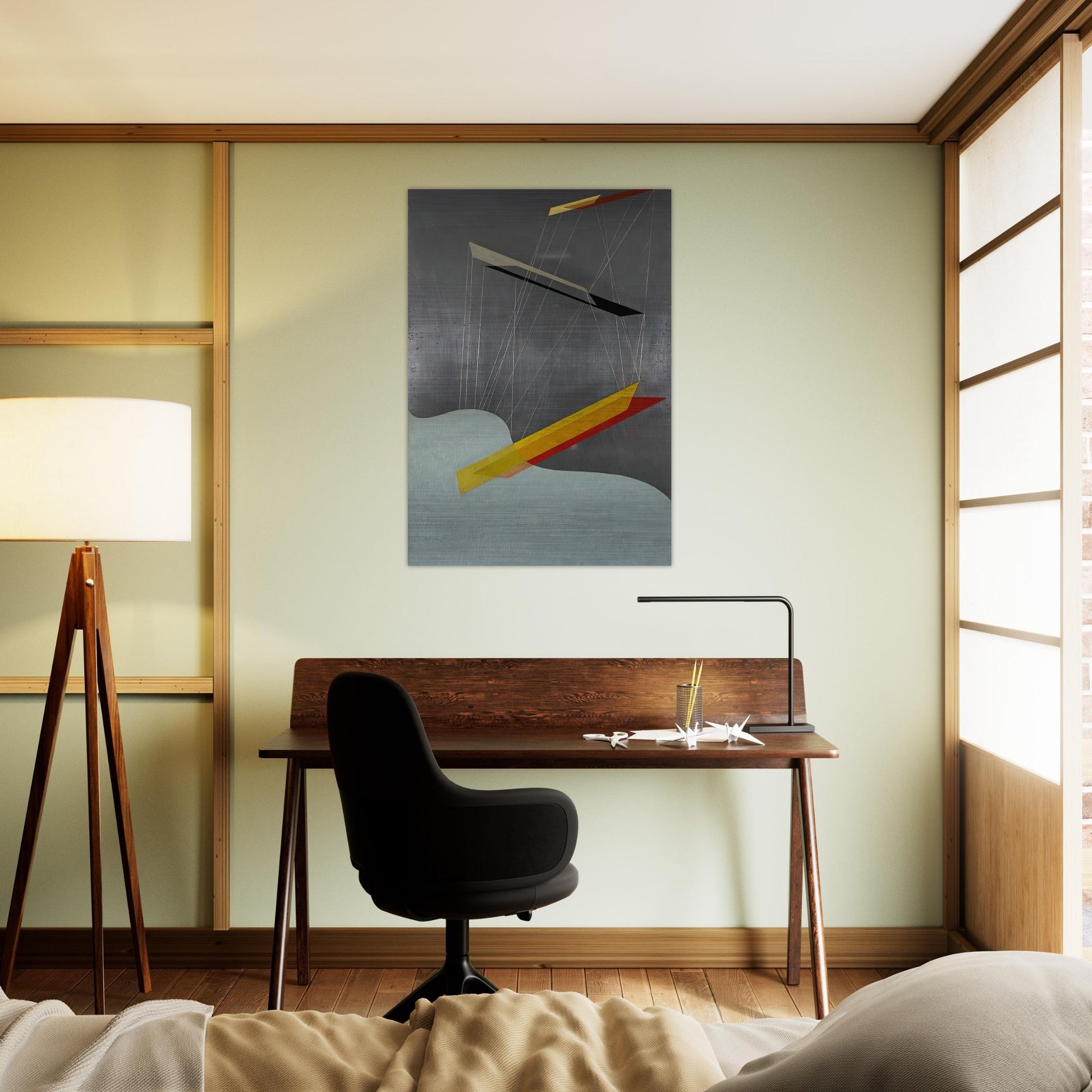 Sil I - Laszlo Moholy-Nagy Brushed Aluminum Print - 70x100 cm / 28x40 inches | Laszlo Moholy-Nagy Aluminum Print | Laszlo Moholy-Nagy Prints