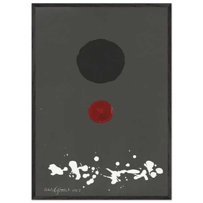 Untitled - 1967 N3 - Adolph Gottlieb 70x100 cm / 28x40 inches Framed Art Print – Black Wooden Frame