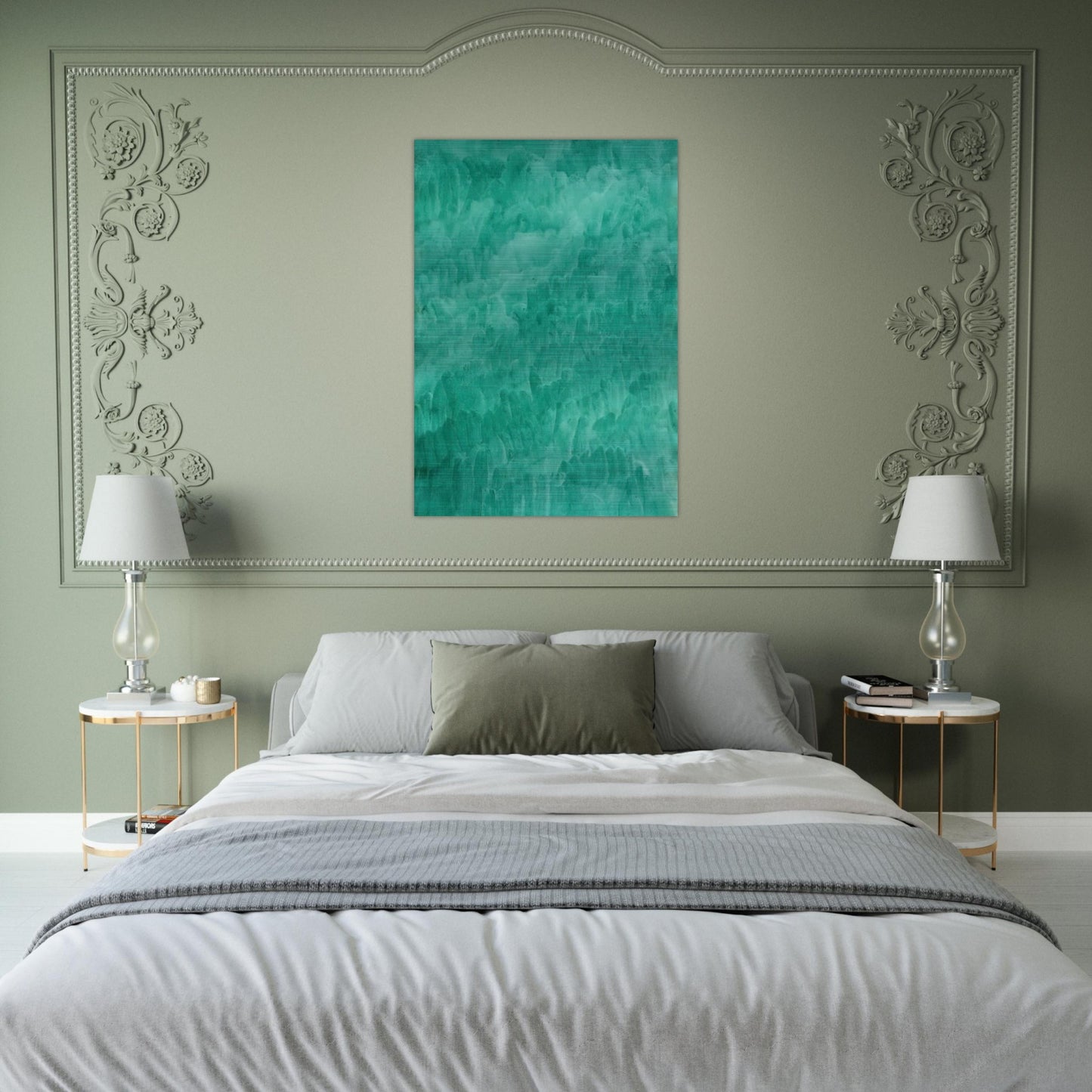 Viridian - Marcia Hafif Brushed Aluminum Print - 70x100 cm / 28x40 inches | Marcia Hafif Aluminum Print | Marcia Hafif Prints