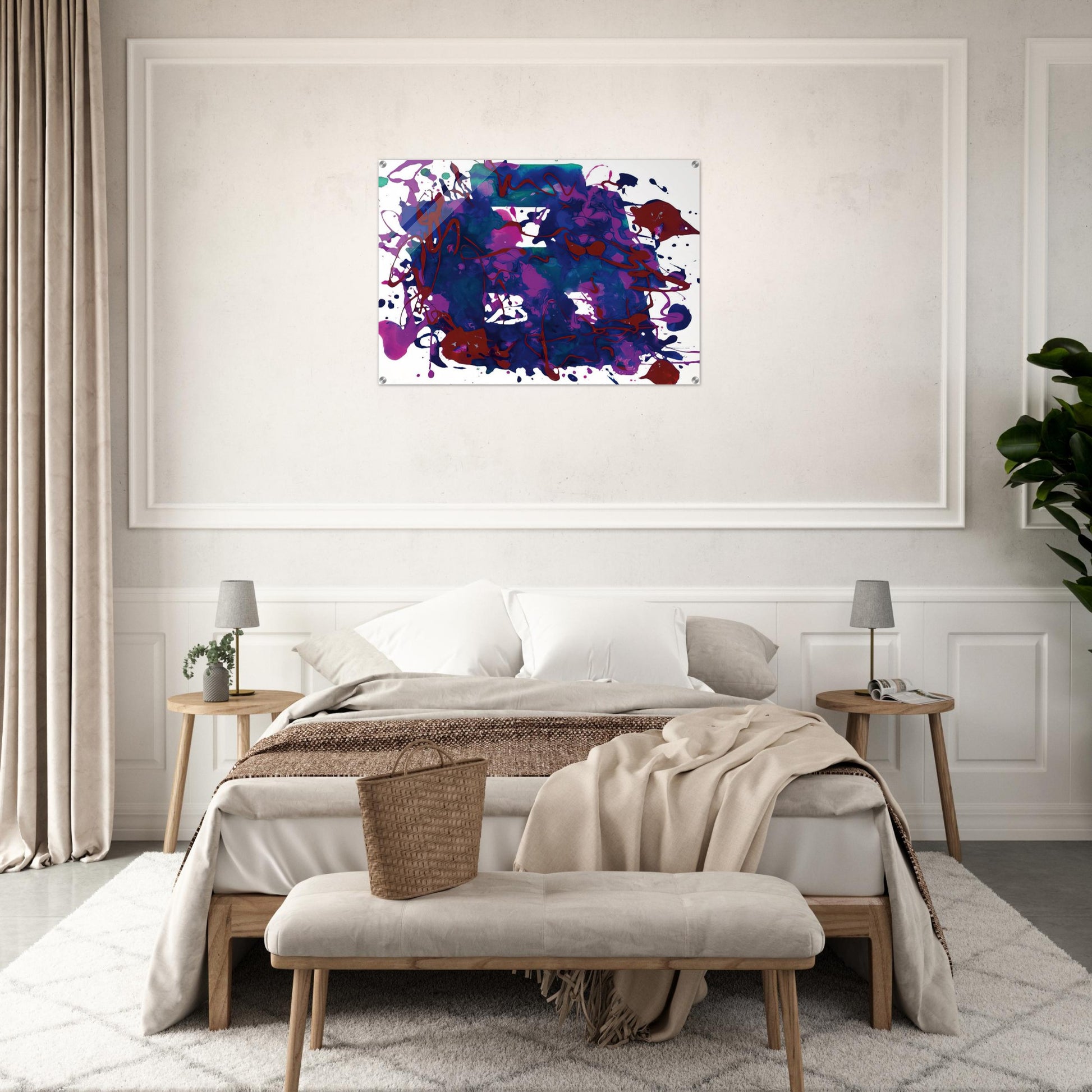 Untitled  SFP94-75  SFF 1749  - Sam Francis Acrylic Print - 70x100 cm / 28x40″ inches