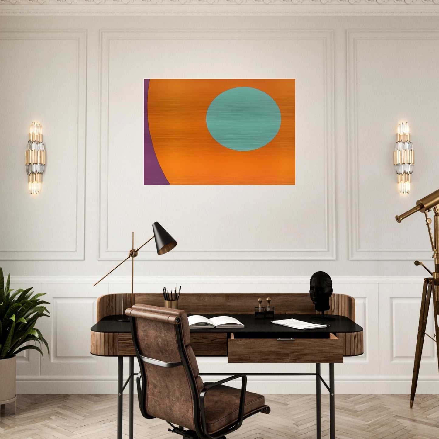 Untitled Abstract - 1962 - Alexander Liberman Brushed Aluminum Print - 70x100 cm / 28x40 inches | Alexander Liberman Aluminum Print | Alexander Liberman Prints