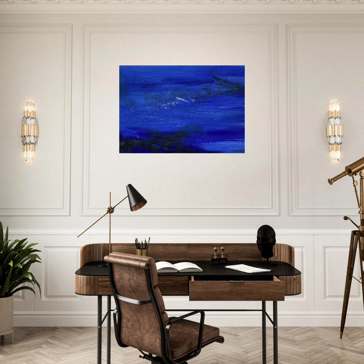 25 10 2002 2002 - Zao Wou-Ki Brushed Aluminum Print - 70x100 cm / 28x40 inches | Zao Wou-Ki Aluminum Print | Zao Wou-Ki Prints