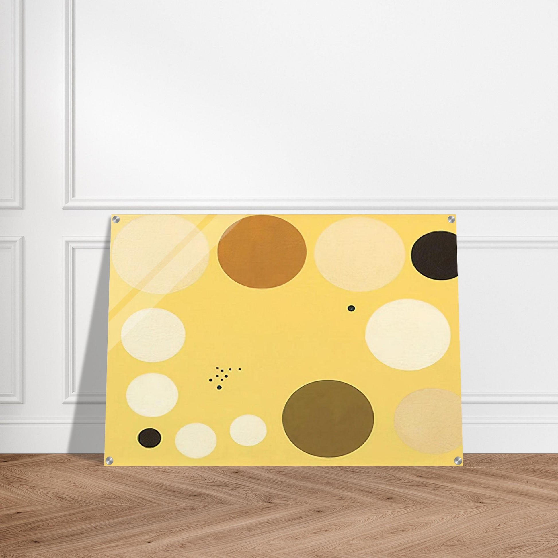 Carta celeste en amarillo n° 1 - 1953 1 - Lolo Soldevilla Acrylic Print - 70x100 cm / 28x40″ inches