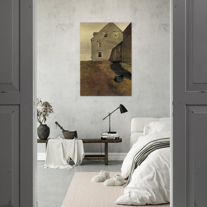 WEATHERSIDE - Andrew Wyeth Brushed Aluminum Print - 70x100 cm / 28x40 inches | Andrew Wyeth Aluminum Print | Andrew Wyeth Prints