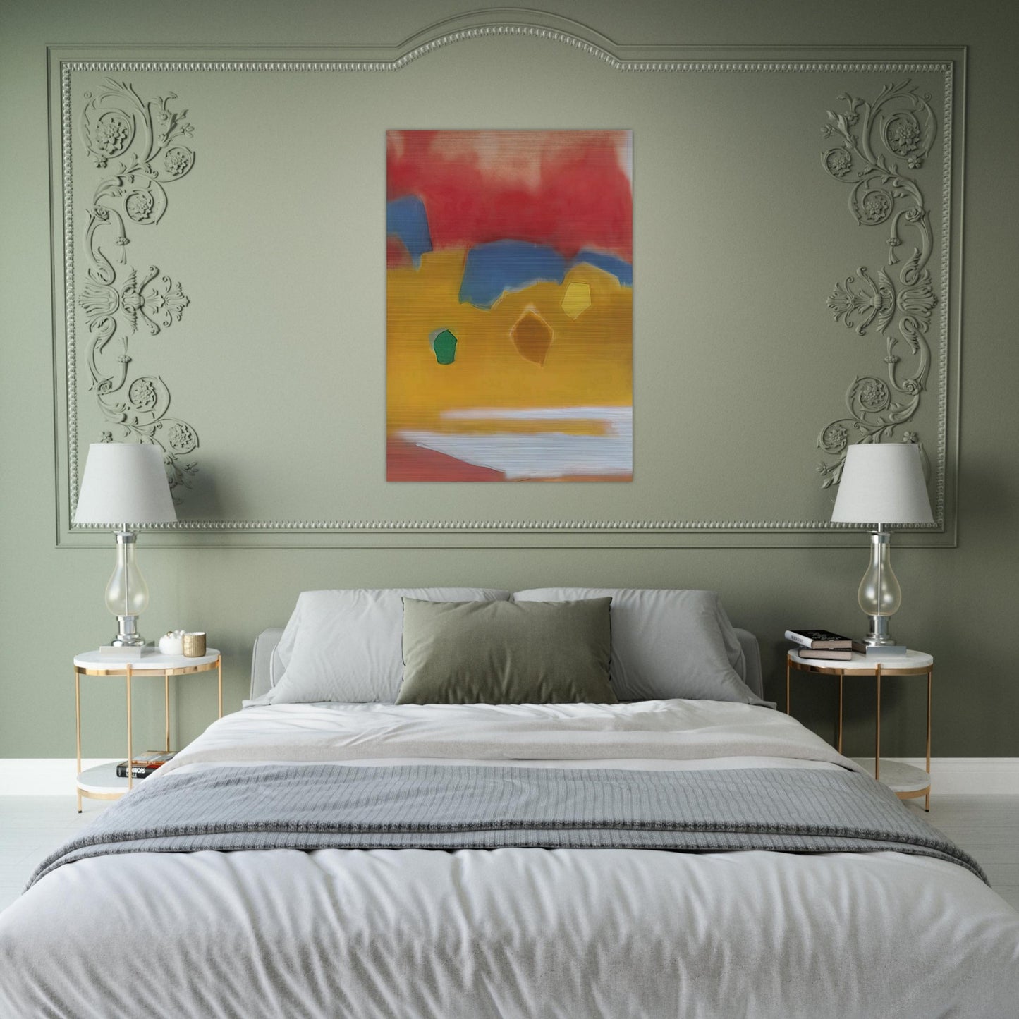 ZARZUELA 1982 - Esteban Vicente Brushed Aluminum Print - 70x100 cm / 28x40 inches | Esteban Vicente Aluminum Print | Esteban Vicente Prints