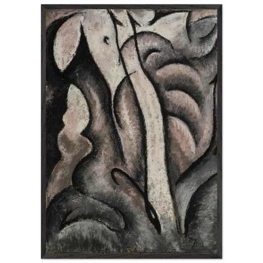 Sentimental Music - 1913 - Arthur Dove 70x100 cm / 28x40 inches Framed Art Print – Black Wooden Frame