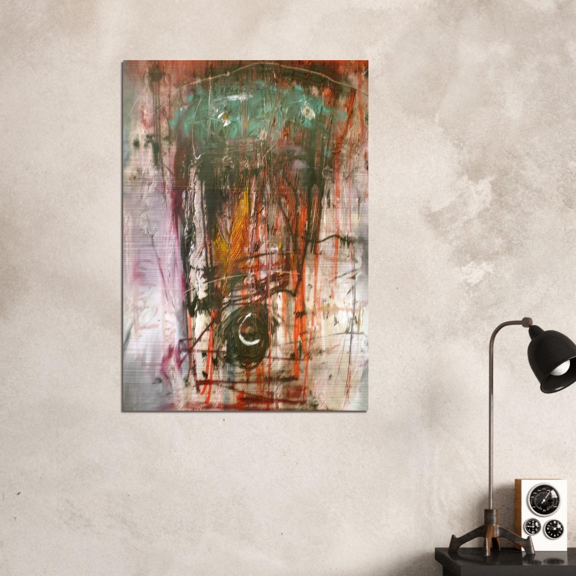 Composition - 1947 - Wols Brushed Aluminum Print - 70x100 cm / 28x40 inches | Wols Aluminum Print | Wols Prints