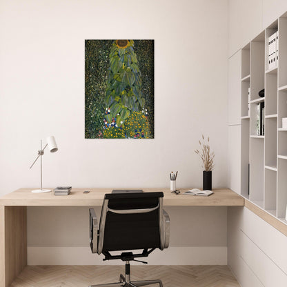 THE SUNFLOWER 1907 - Gustav Klimt Brushed Aluminum Print - 70x100 cm / 28x40 inches | Gustav Klimt Aluminum Print | Gustav Klimt Prints