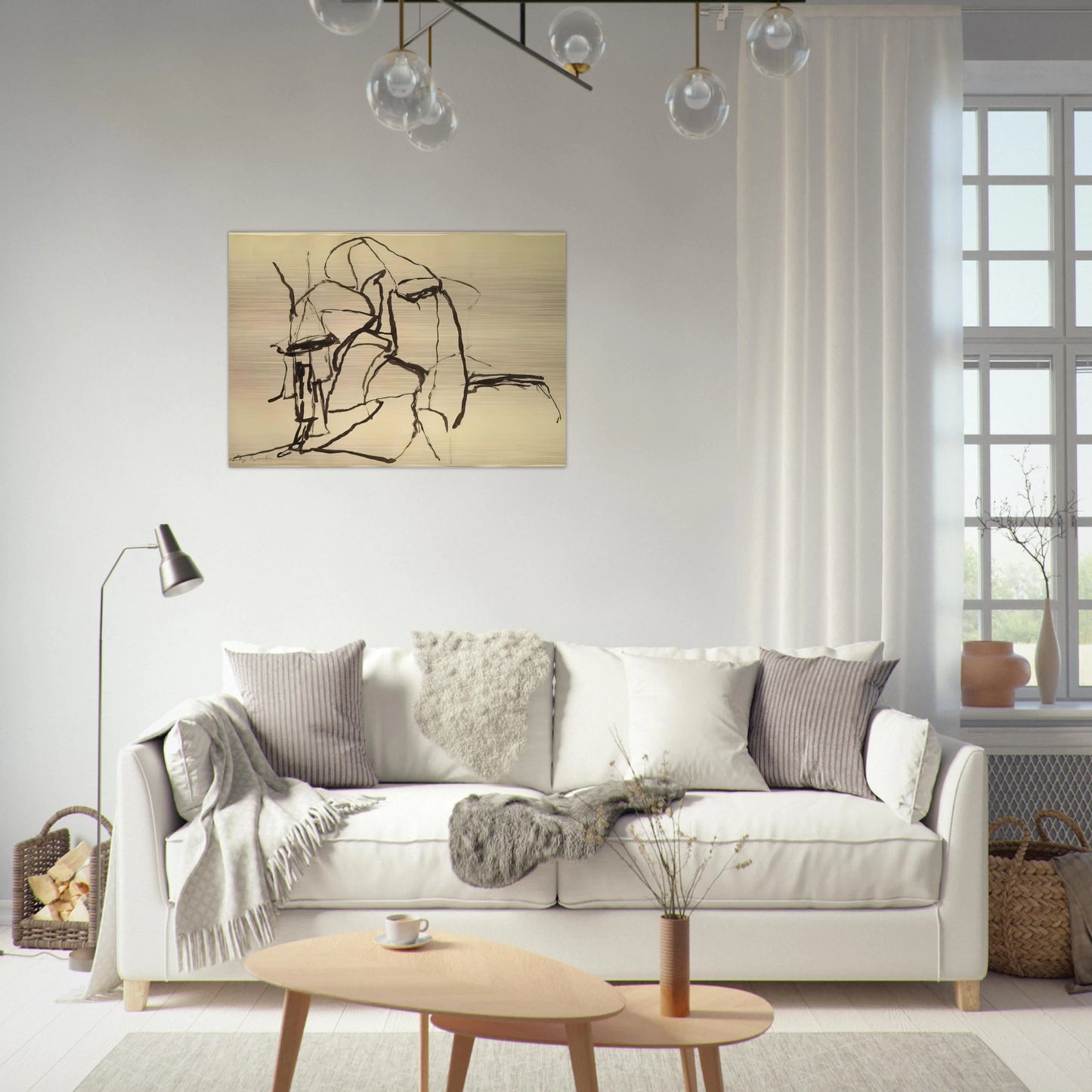 CELEBRATION - Philip Guston Brushed Aluminum Print - 70x100 cm / 28x40 inches | Philip Guston Aluminum Print | Philip Guston Prints