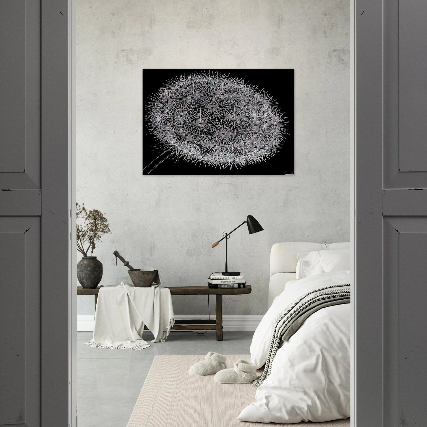 BLOWBALL II - MC Escher Brushed Aluminum Print - 70x100 cm / 28x40 inches | MC Escher Aluminum Print | MC Escher Prints | Maurits Cornelis Escher Prints