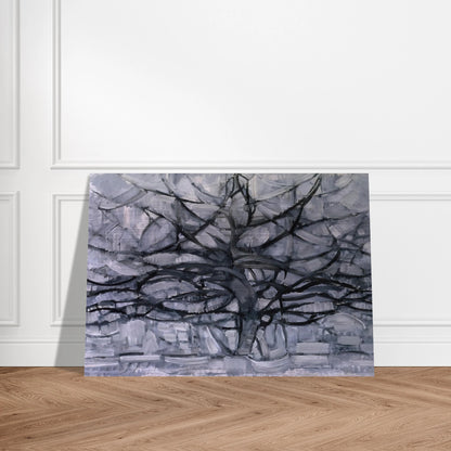 The Gray Tree - Piet Mondrian Brushed Aluminum Print - 70x100 cm / 28x40 inches | Piet Mondrian Aluminum Print | Piet Mondrian Prints
