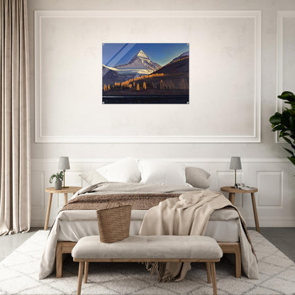 Mount Assiniboine. Canadian Rockies - Rockwell Kent Acrylic Print - 70x100 cm / 28x40″ inches