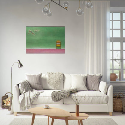 GREEN EMPTYNESS 1930 - Wassily Kandinsky Brushed Aluminum Print - 70x100 cm / 28x40 inches | Wassily Kandinsky Aluminum Print | Wassily Kandinsky Prints