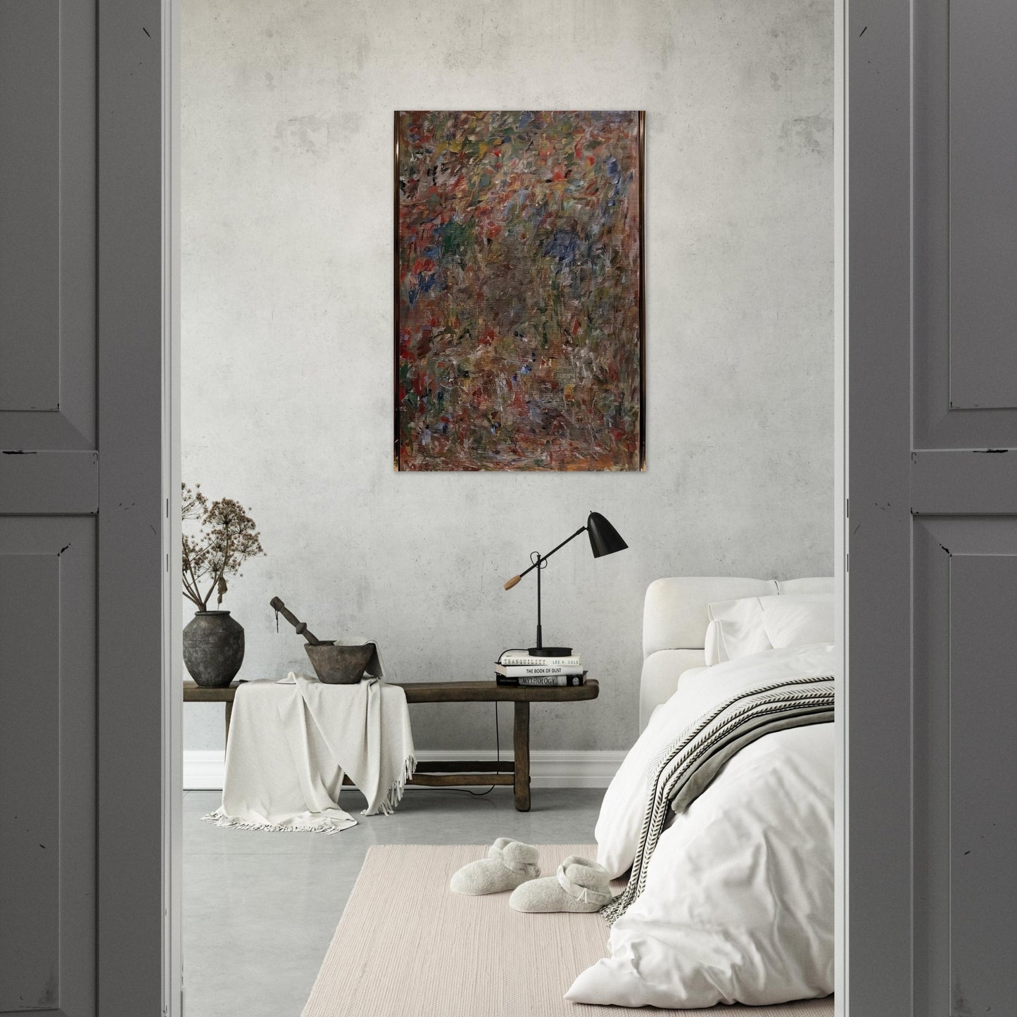 ABSTRACTION 1963 - Milton Resnick Brushed Aluminum Print - 70x100 cm / 28x40 inches | Milton Resnick Aluminum Print | Milton Resnick Prints