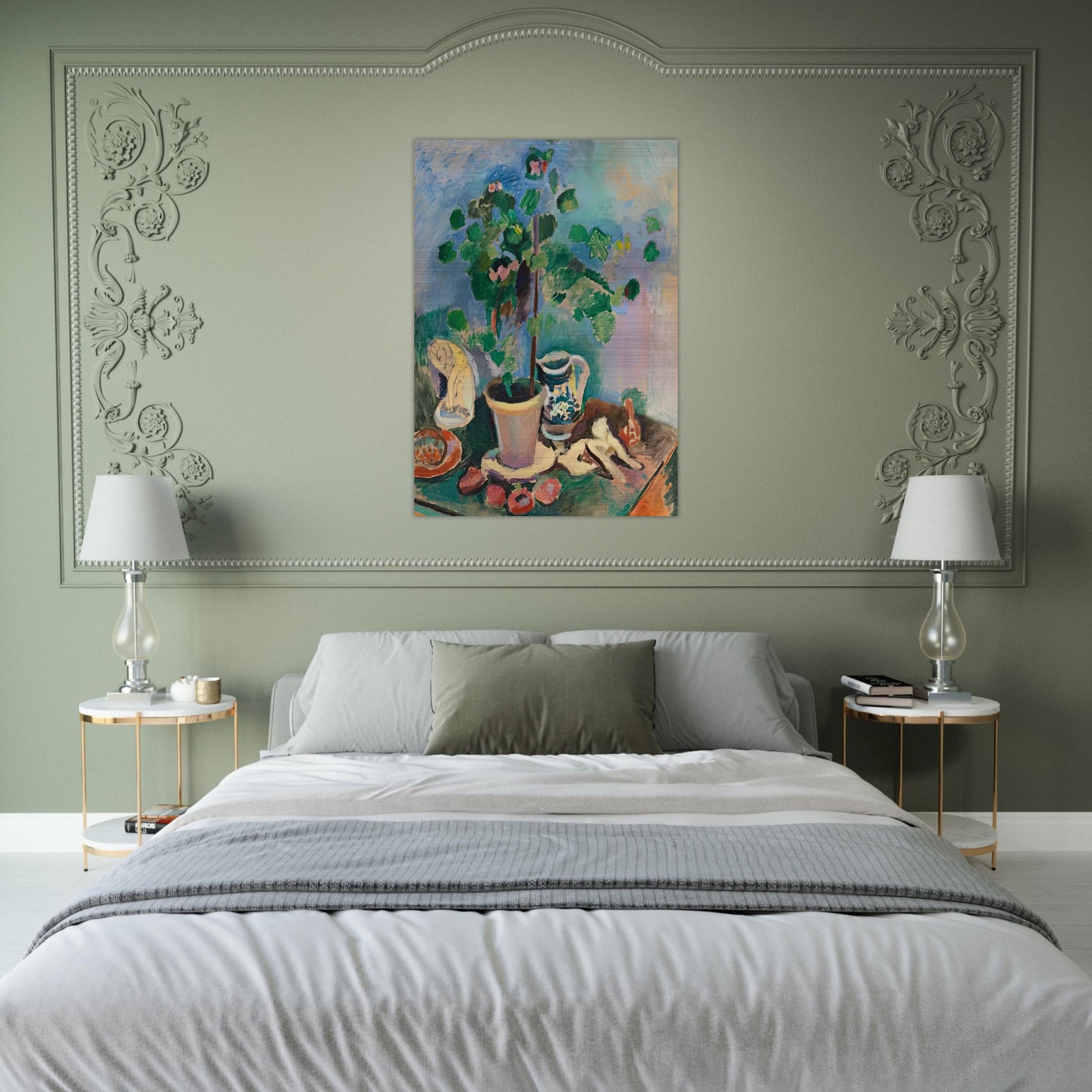 THE GERANIUM 1906 - Henri Matisse Brushed Aluminum Print - 70x100 cm / 28x40 inches | Henri Matisse Aluminum Print | Henri Matisse Prints