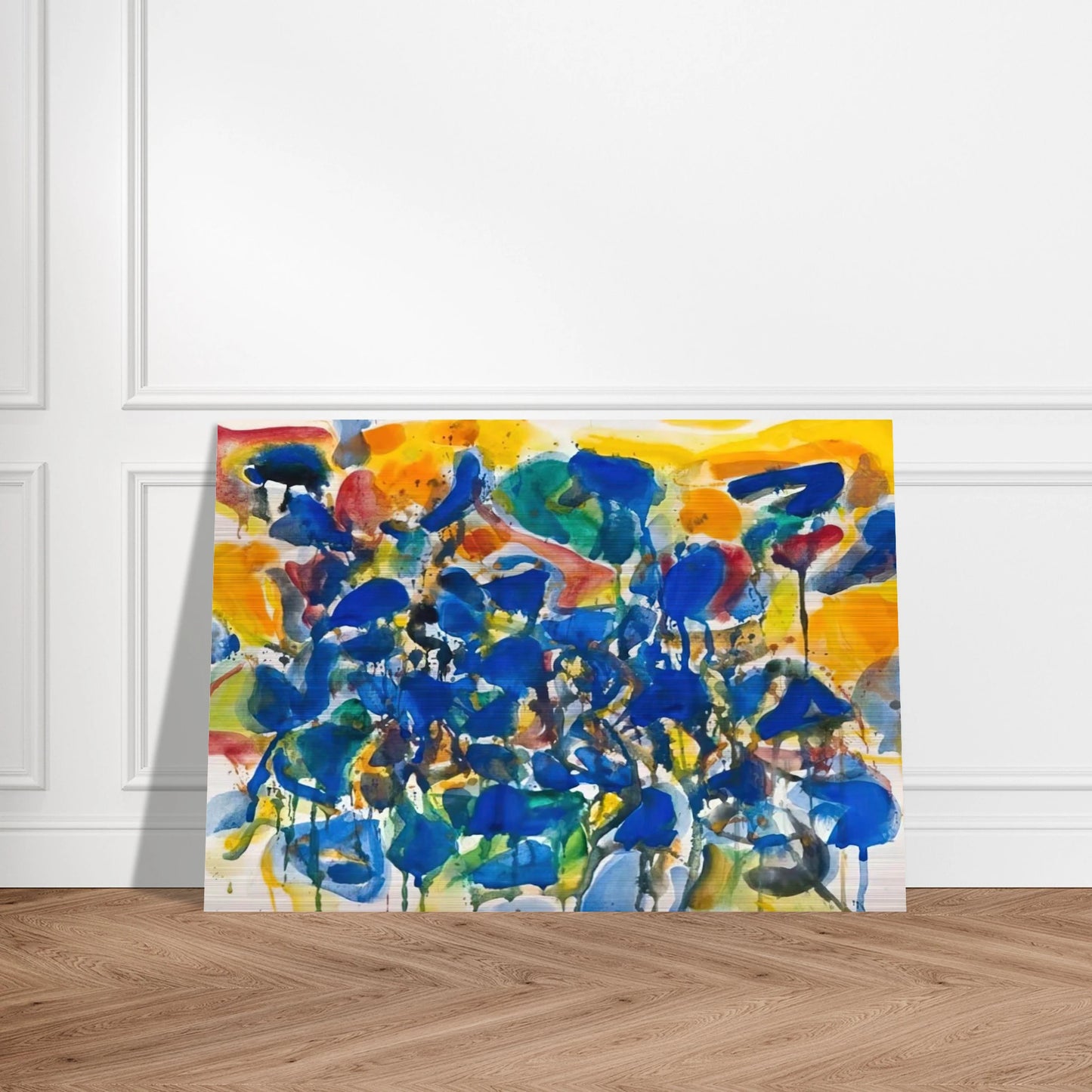 Untitled  SF-56-003  - Sam Francis Brushed Aluminum Print - 70x100 cm / 28x40 inches | Sam Francis Aluminum Print | Sam Francis Prints