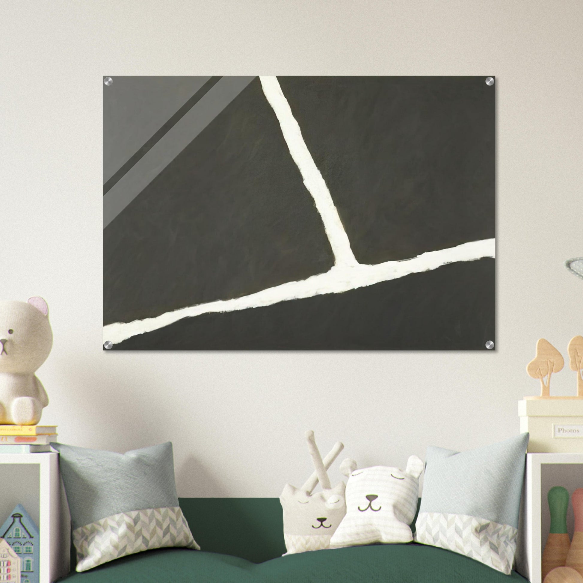 Krijtlijnen HV - 1977 - Ralston Crawford Acrylic Print - 70x100 cm / 28x40″ inches