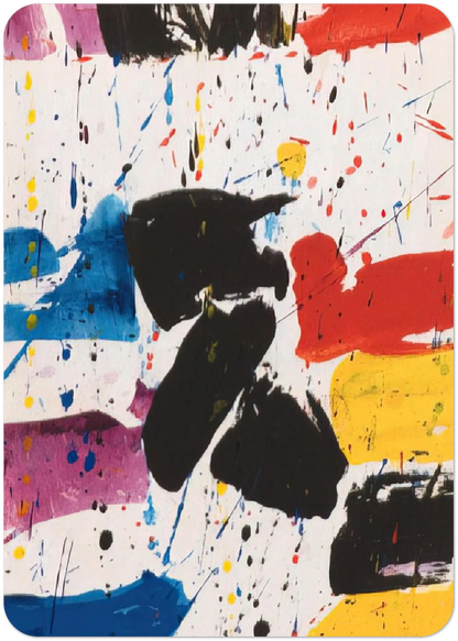 Hommage to Alfred Jensen By Sam Francis Pack of 10 Post Cards | Sam Francis Post Cards | A6 (10.5 x 14.8 cm) - 4.1 x 5.8 inches