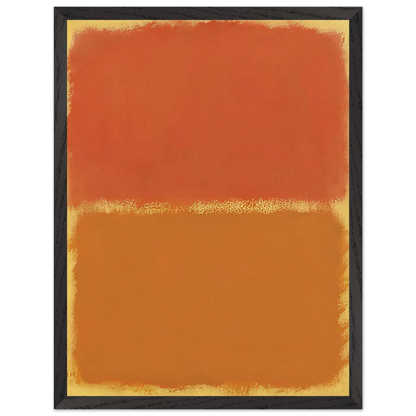 Mark Rothko - Orange, Red, Orange - 1961 Wall Art - 60x80 cm / 24x32 inches - Premium Wooden Framed Poster With Fine Art Paper - Black frame