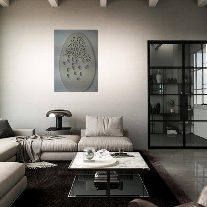 Concept Spatiale - 1963 - Lucio Fontana Brushed Aluminum Print - 70x100 cm / 28x40 inches | Lucio Fontana Aluminum Print | Lucio Fontana Prints