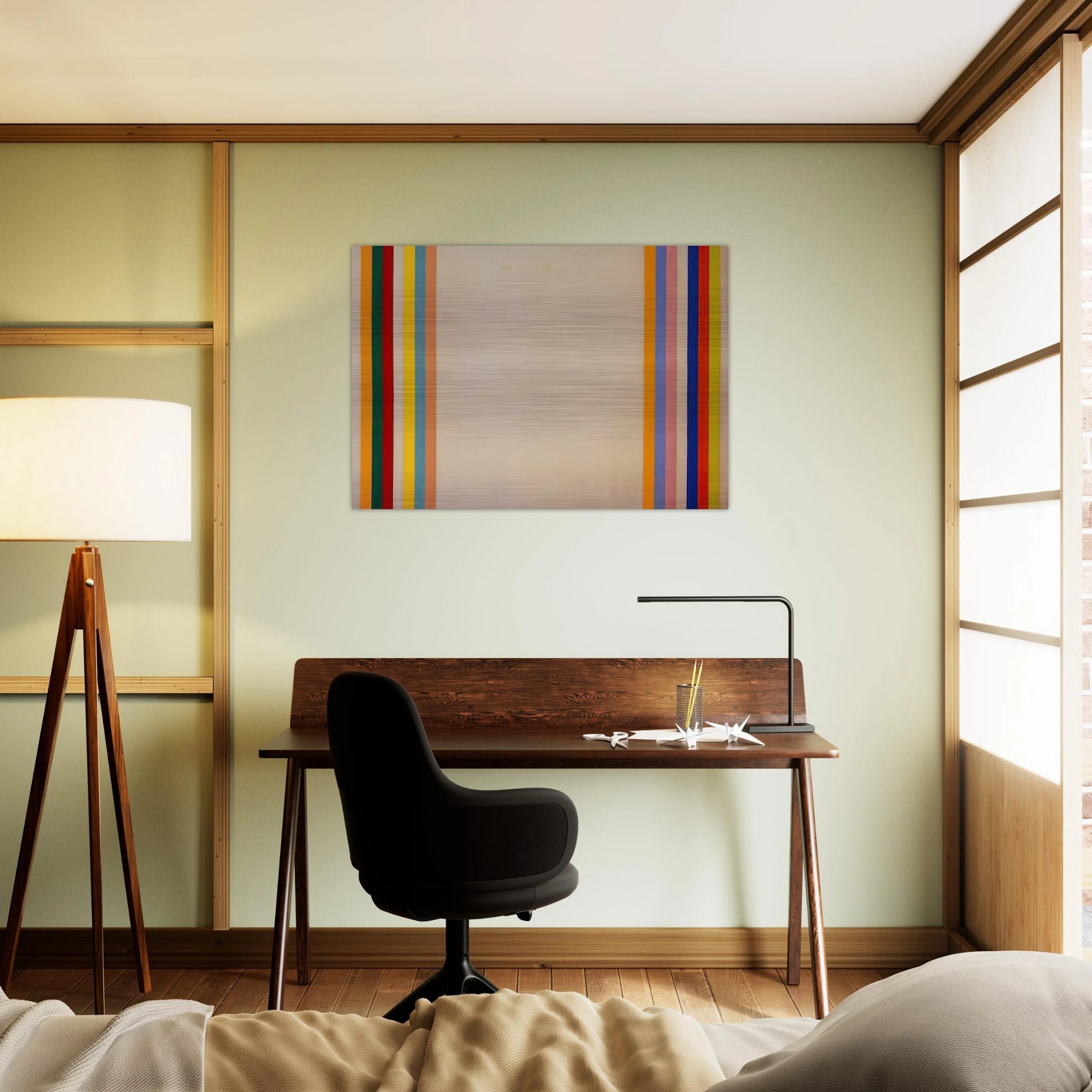 Homage to Matisse - 1960 - Gene Davis Brushed Aluminum Print - 70x100 cm / 28x40 inches | Gene Davis Aluminum Print | Gene Davis Prints