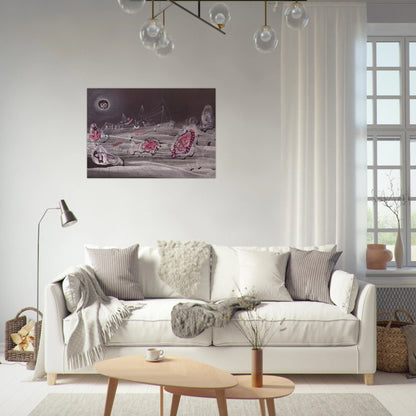 DARK LIGHT 1940 - Roberto Matta Brushed Aluminum Print - 70x100 cm / 28x40 inches | Roberto Matta Aluminum Print | Roberto Matta Prints