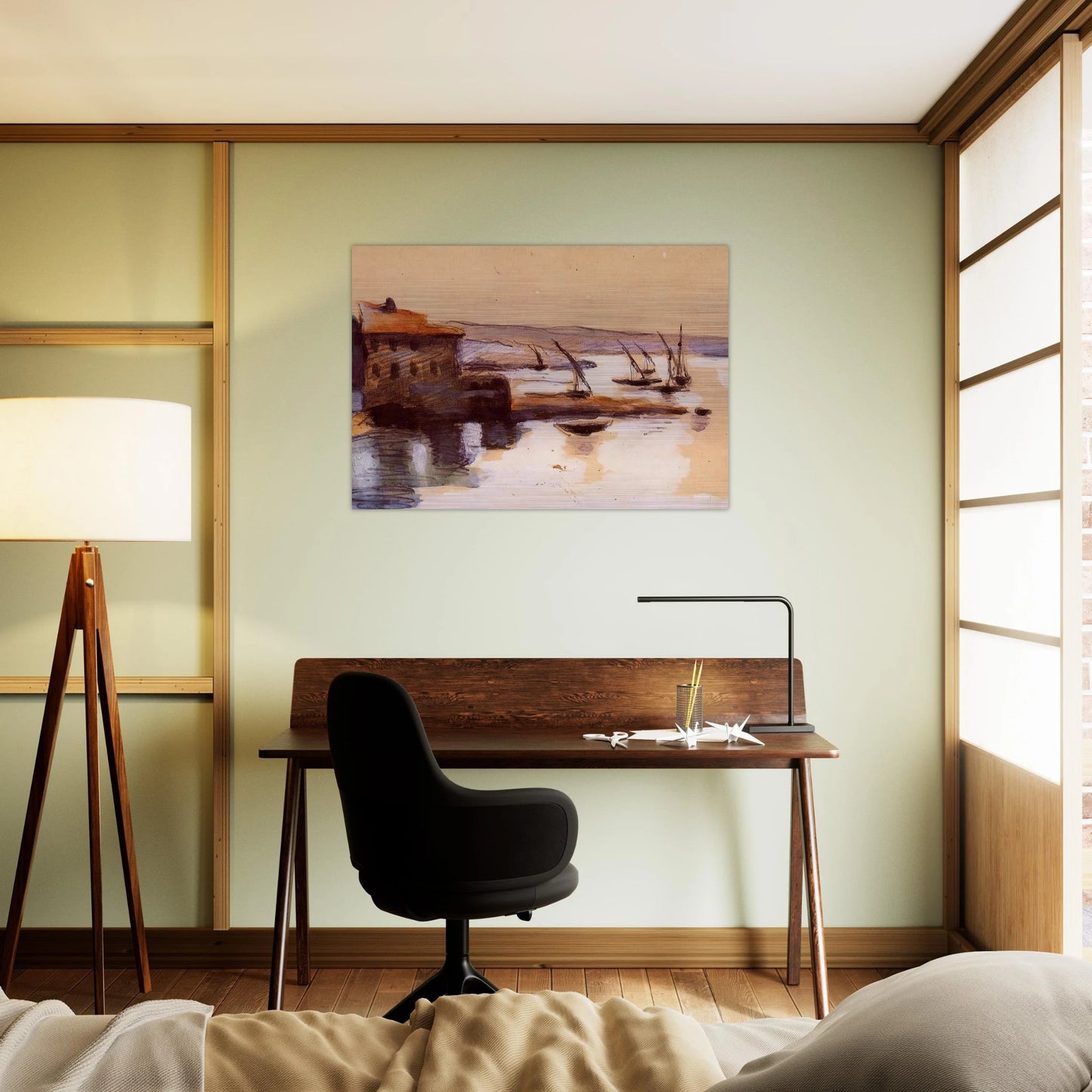 Seascape - Paul Cézanne Brushed Aluminum Print - 70x100 cm / 28x40 inches | Paul Cézanne Aluminum Print | Paul Cézanne Prints