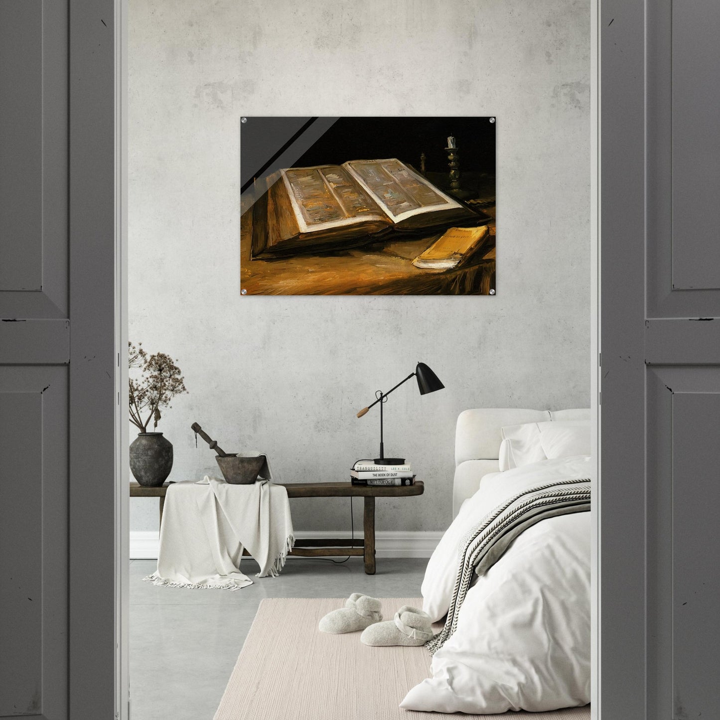 Still Life with Bible - Vincent van Gogh Acrylic Print - 70x100 cm / 28x40″ inches