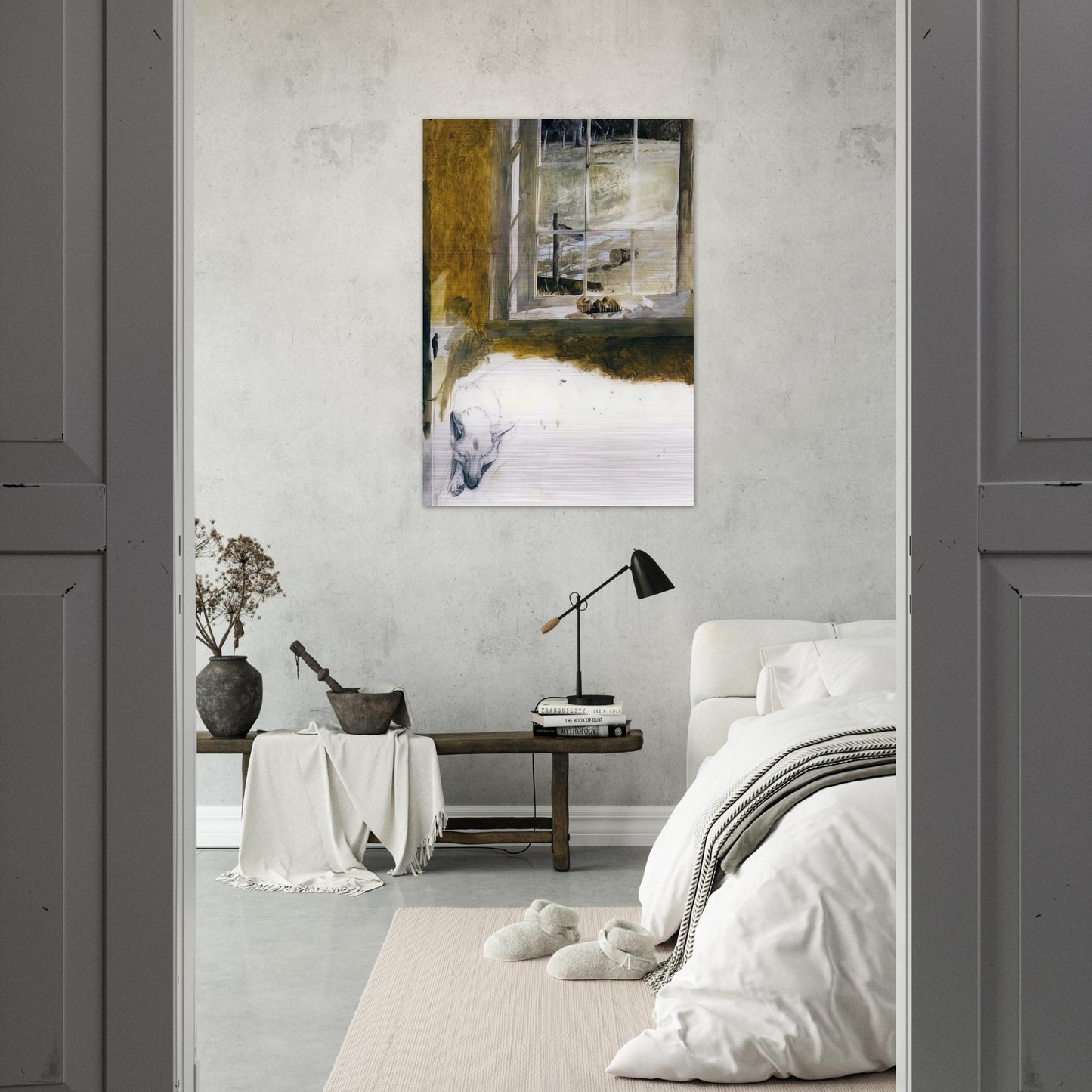 GROUNDHOG DAY 3 - Andrew Wyeth Brushed Aluminum Print - 70x100 cm / 28x40 inches | Andrew Wyeth Aluminum Print | Andrew Wyeth Prints