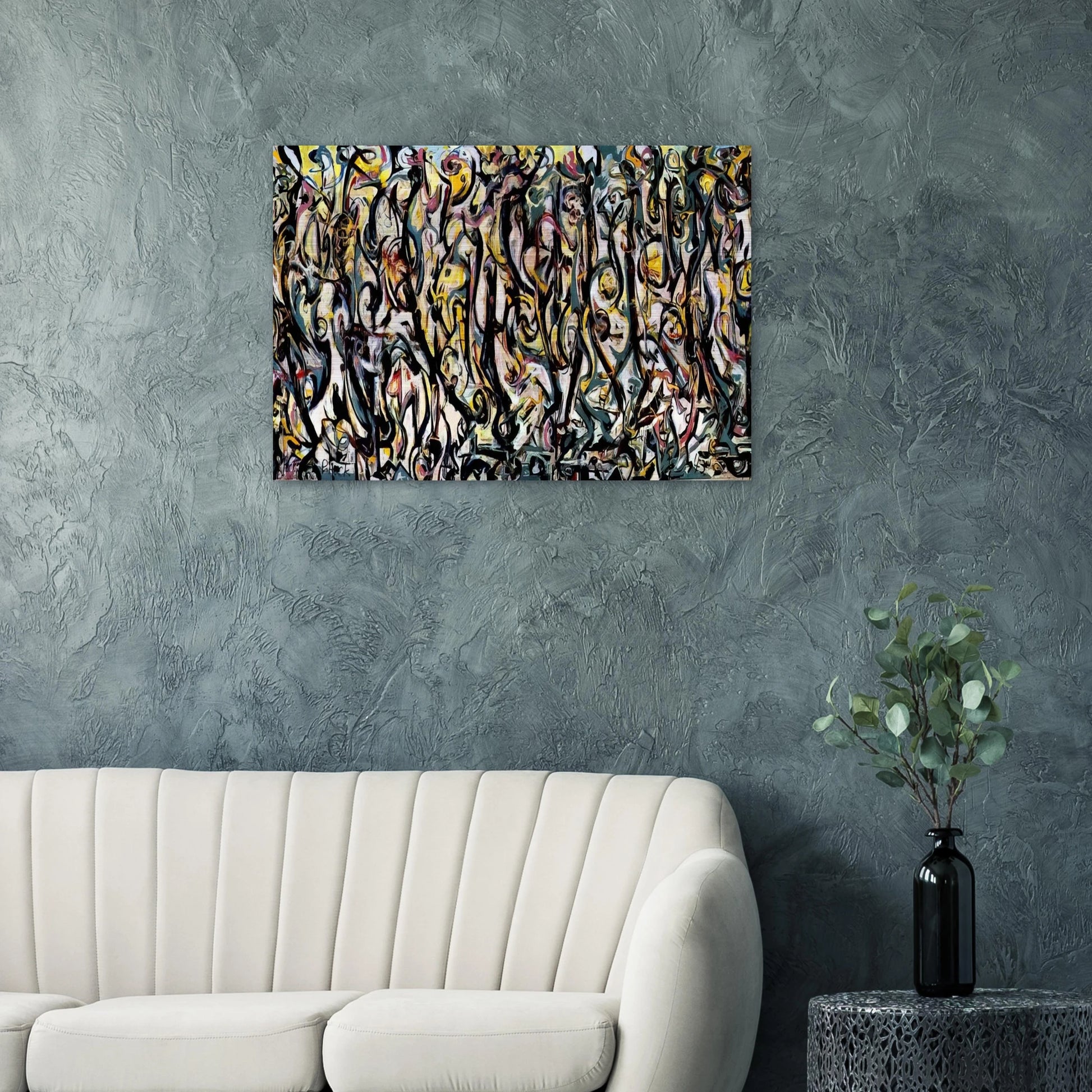 MURAL 1943 1 - Jackson Pollock Brushed Aluminum Print - 70x100 cm / 28x40 inches | Jackson Pollock Aluminum Print | Jackson Pollock Prints