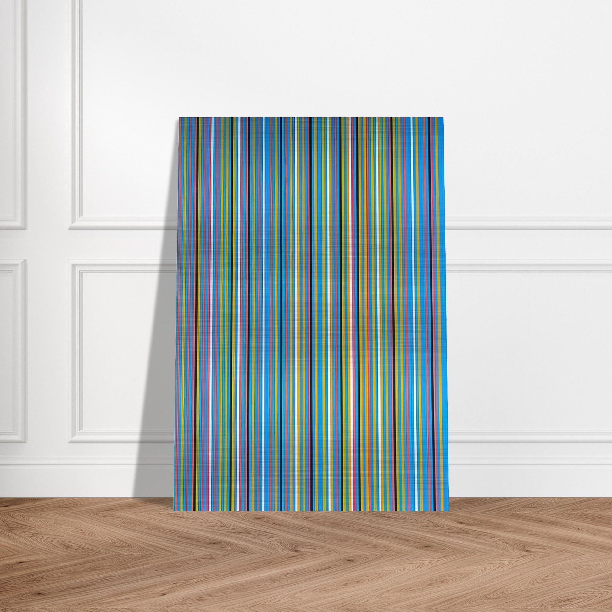ACHEAN 1981 - Bridget Riley Brushed Aluminum Print - 70x100 cm / 28x40 inches | Bridget Riley Aluminum Print | Bridget Riley Prints