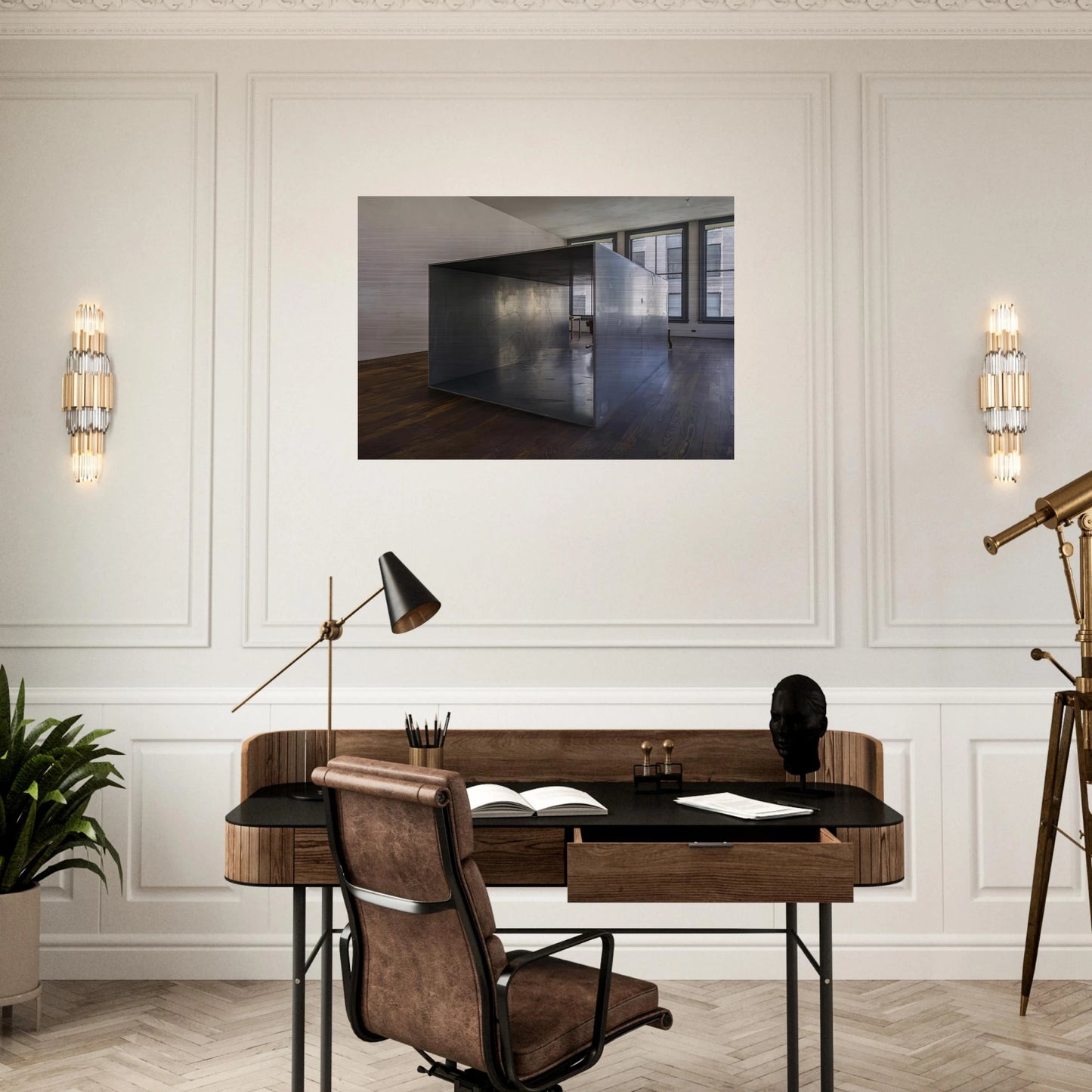 Untitled 101 Spring Street - 1969 - Donald Judd Brushed Aluminum Print - 70x100 cm / 28x40 inches | Donald Judd Aluminum Print | Donald Judd Prints