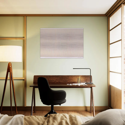 Untitled Pink, Yellow and White - 1980 - Gene Davis Brushed Aluminum Print - 70x100 cm / 28x40 inches | Gene Davis Aluminum Print | Gene Davis Prints