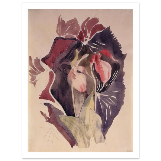 Charles Demuth - Wild Orchids - 1920  75x100 cm / 30x40inches Fine Art Poster