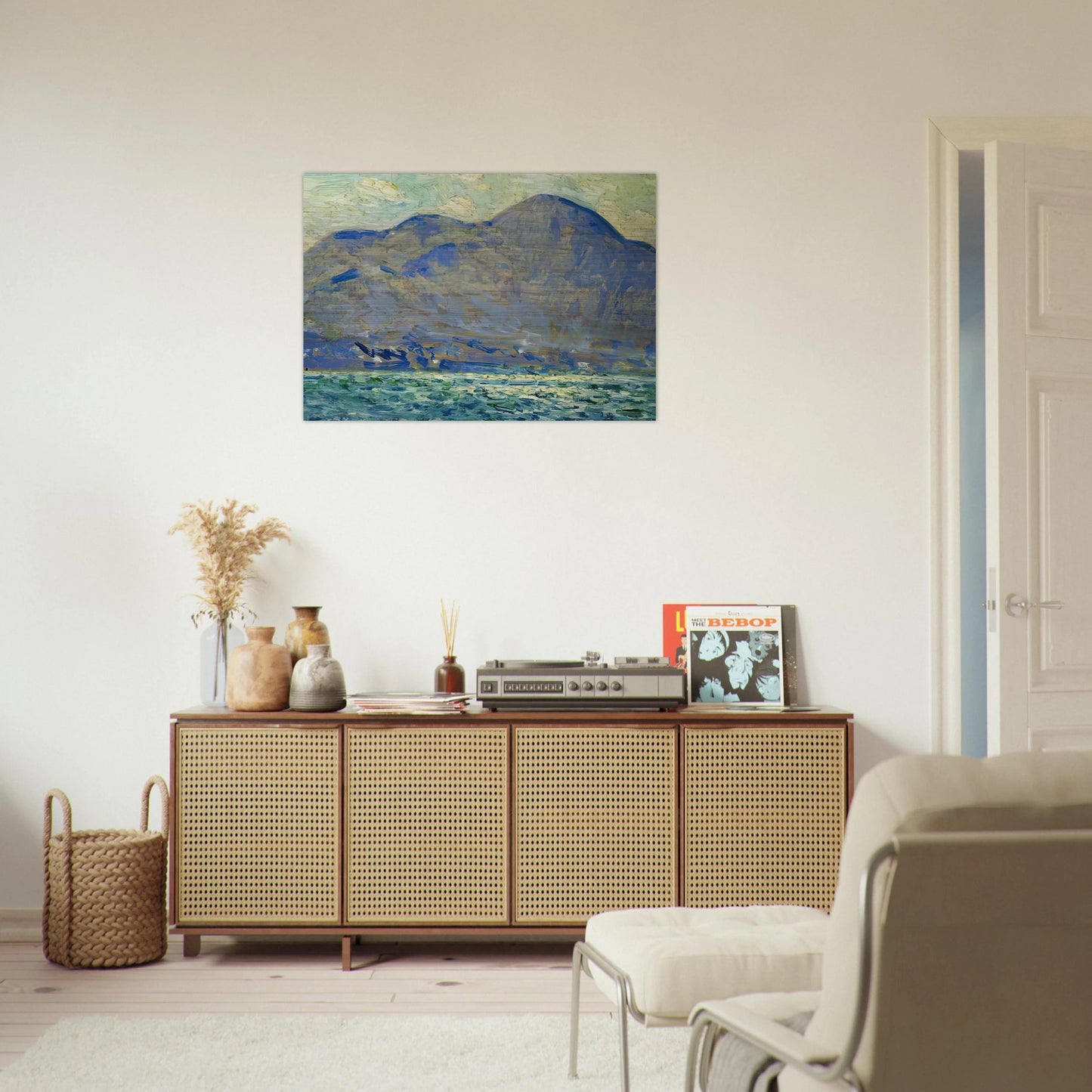 Mt. Beacon at Newburgh - Childe Hassam Brushed Aluminum Print - 70x100 cm / 28x40 inches | Childe Hassam Aluminum Print | Childe Hassam Prints