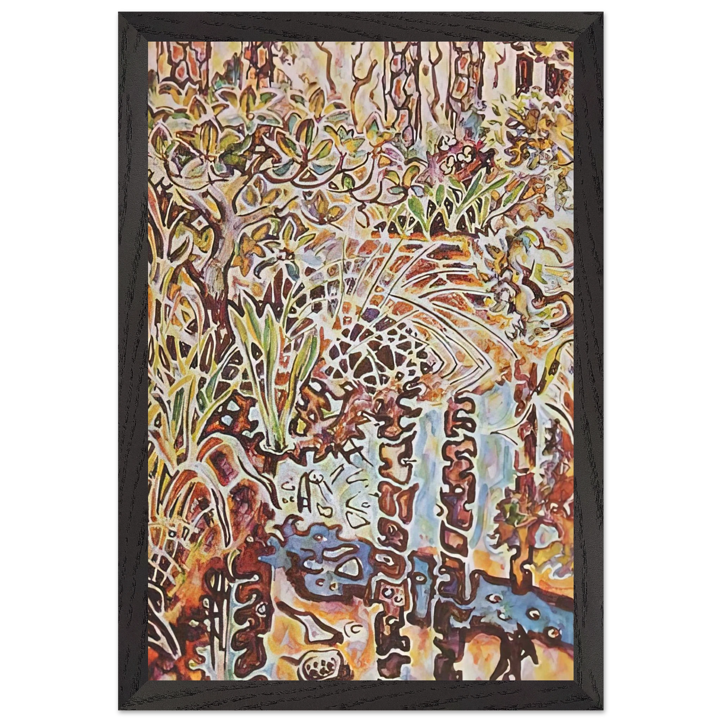 Walter Inglis Anderson - Walter Anderson Wall art - 27x35 cm / 11x14 inches - Premium Wooden Framed Poster With Fine Art Paper-canvas - White frame
