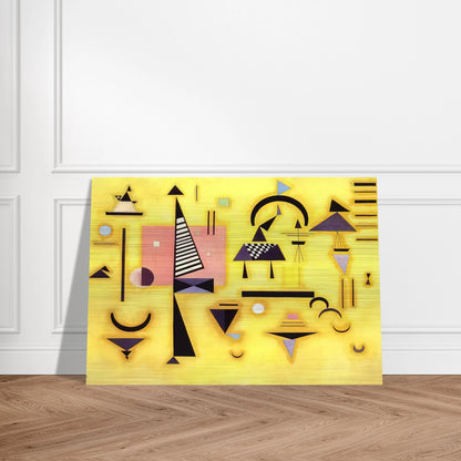 DECISIVE PINK 1932 - Wassily Kandinsky Brushed Aluminum Print - 70x100 cm / 28x40 inches | Wassily Kandinsky Aluminum Print | Wassily Kandinsky Prints