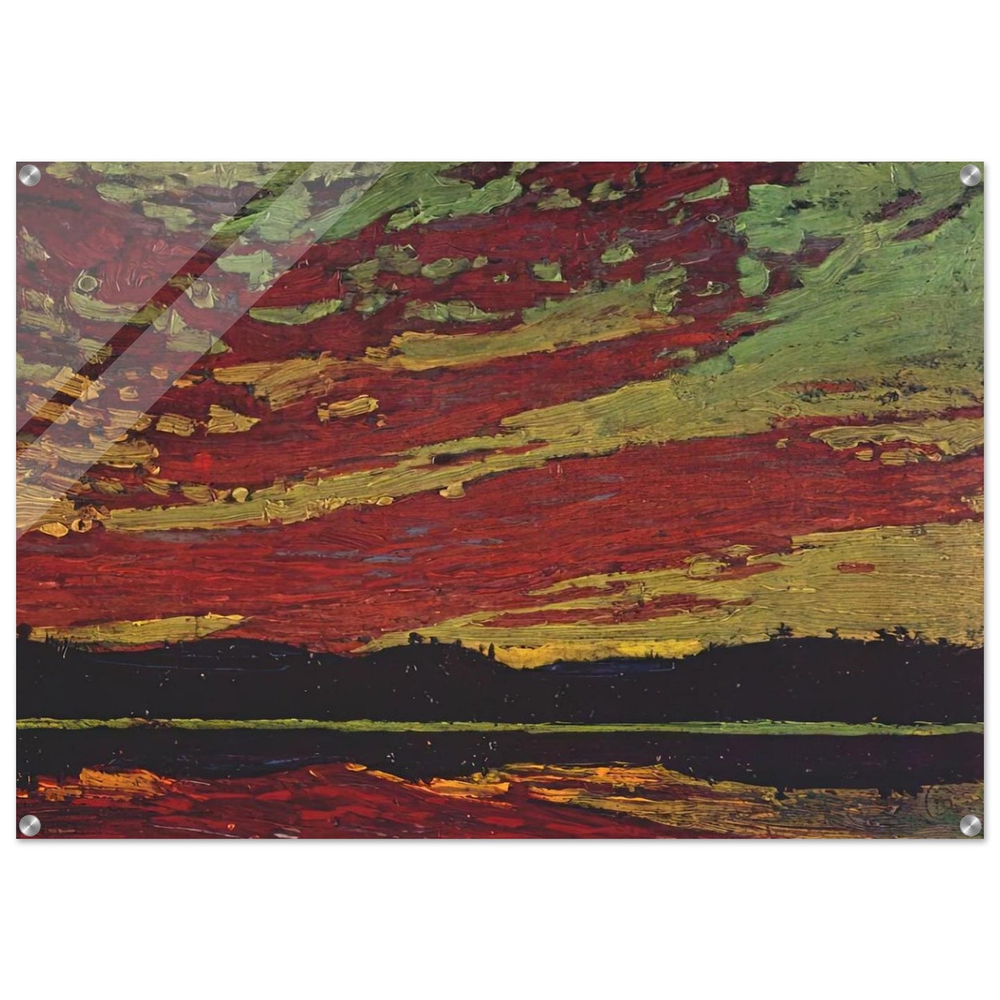 SUNSET 1915 - Tom Thomson Acrylic Print - 70x100 cm / 28x40″ inches