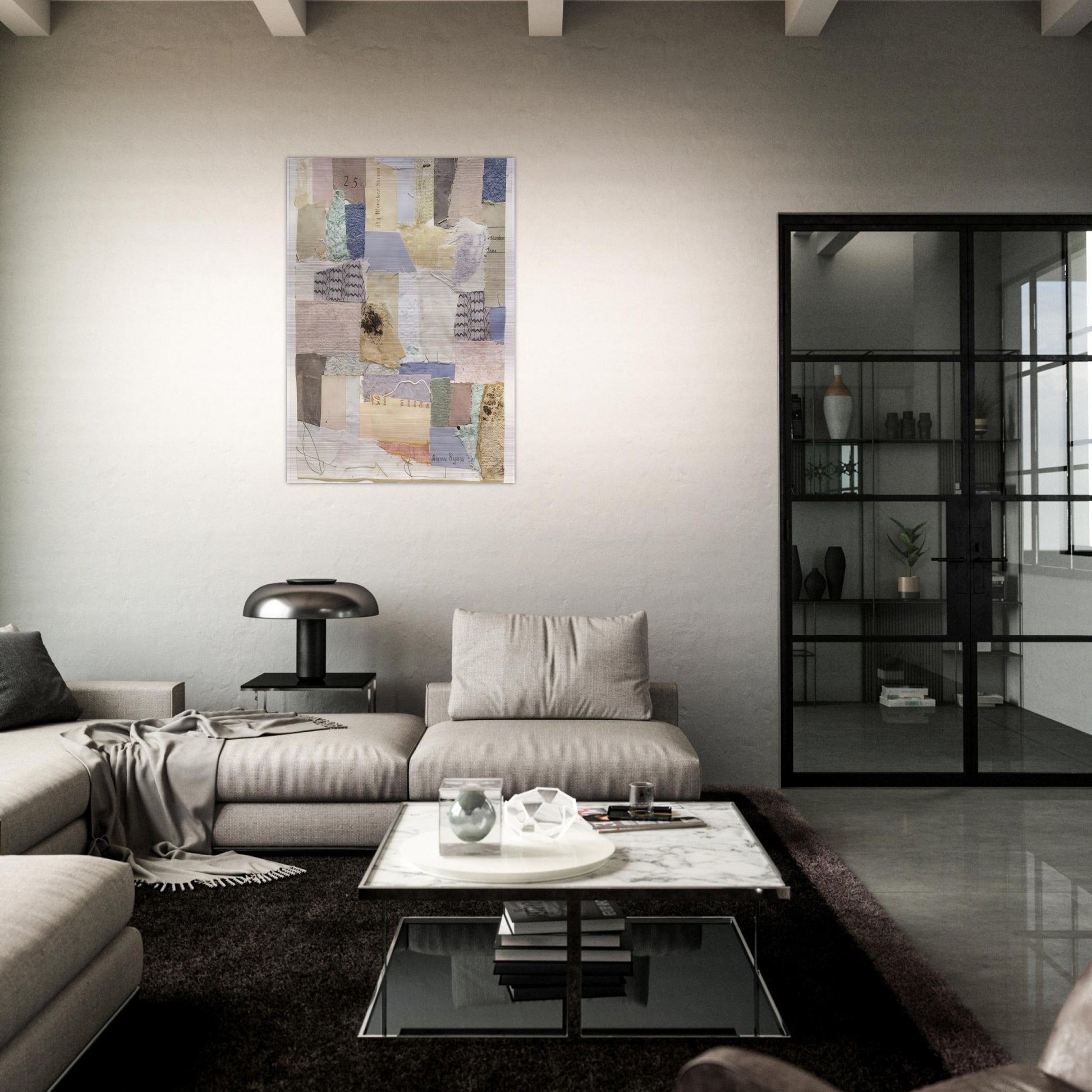 Number 334 - Abstract Expressionism - Anne Ryan Brushed Aluminum Print - 70x100 cm / 28x40 inches | Anne Ryan Aluminum Print | Anne Ryan Prints
