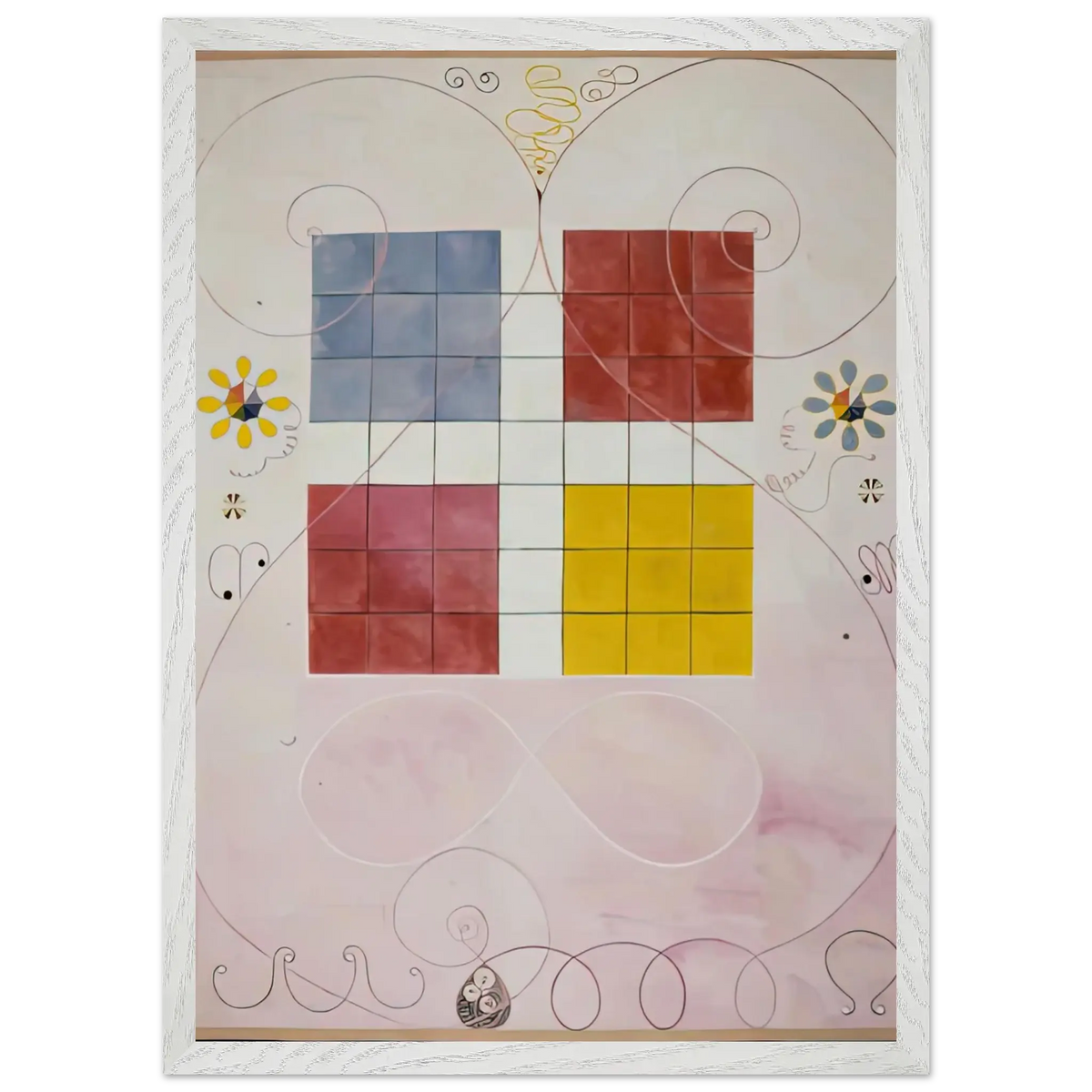 Hilma af Klint - DE TIO ST RSTA N 10 ALDERDOMEN 1907 Wall art - A2 (42 x 59.4  cm) - Fine Art Poster - -