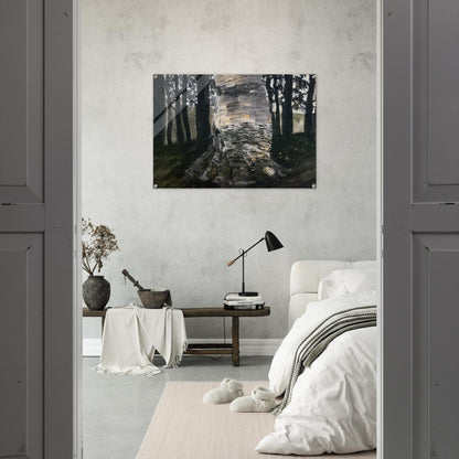 BIRCH IN A FOREST - Gustav Klimt Acrylic Print - 70x100 cm / 28x40″ inches | Gustav Klimt Wall Art | Gustav Klimt Prints