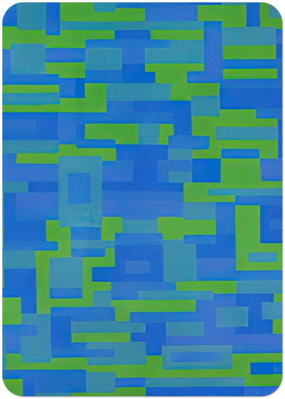 Blue-Green Painting - 1948 By Ad Reinhardt Pack of 10 Post Cards | Ad Reinhardt Post Cards | A6 (10.5 x 14.8 cm) - 4.1 x 5.8 inches