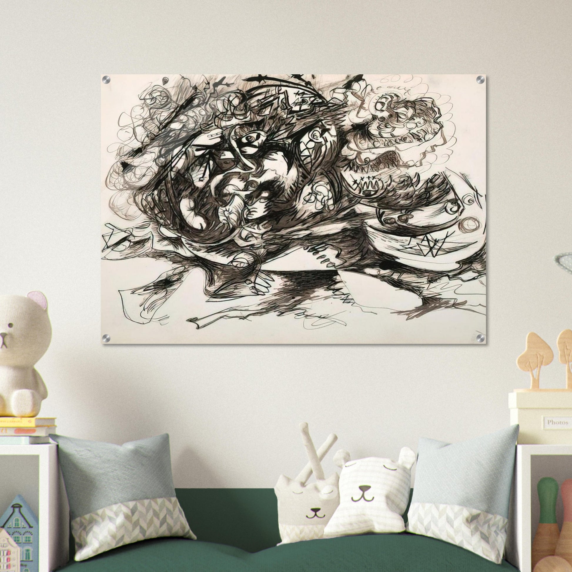 UNTITLED O CONNOR THAW 771 - Jackson Pollock Acrylic Print - 70x100 cm / 28x40″ inches