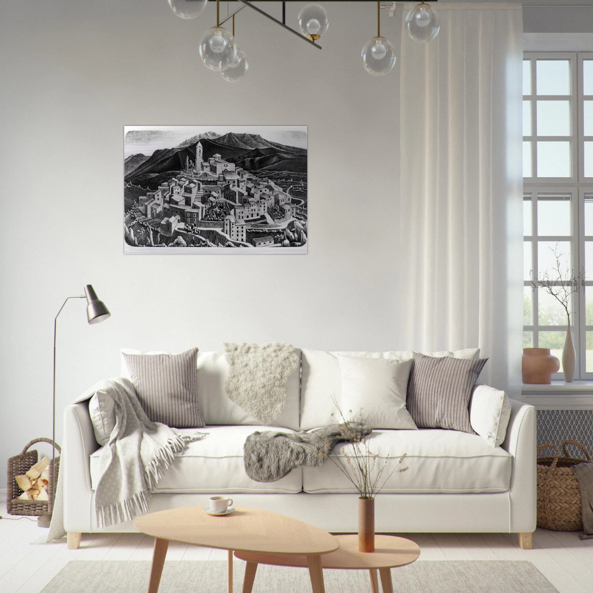 ESCHER (11) - MC Escher Brushed Aluminum Print - 70x100 cm / 28x40 inches | MC Escher Aluminum Print | MC Escher Prints | Maurits Cornelis Escher Prints