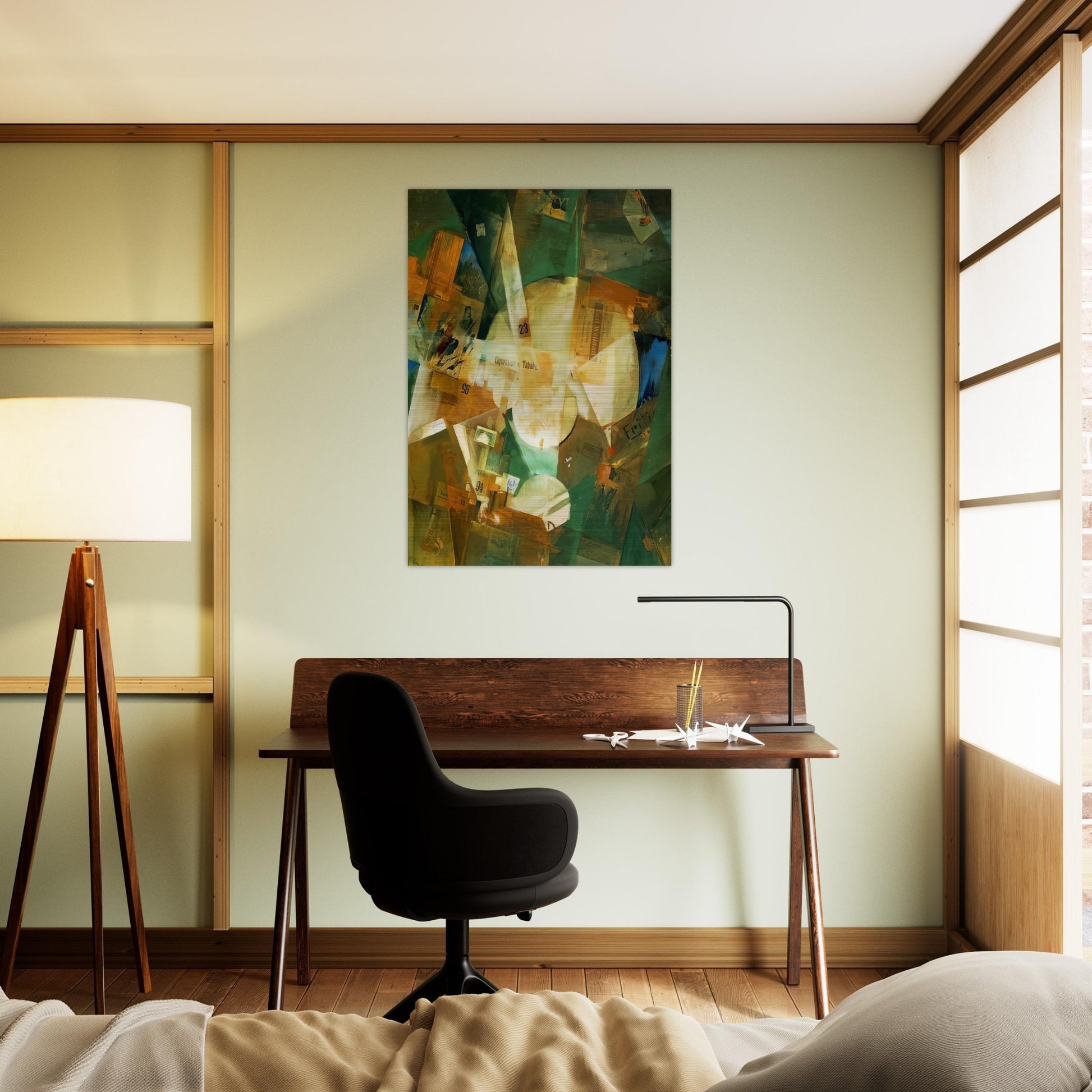 PICTURE WITH LIGHT CENTER 1919 - Kurt Schwitters Brushed Aluminum Print - 70x100 cm / 28x40 inches | Kurt Schwitters Aluminum Print | Kurt Schwitters Prints