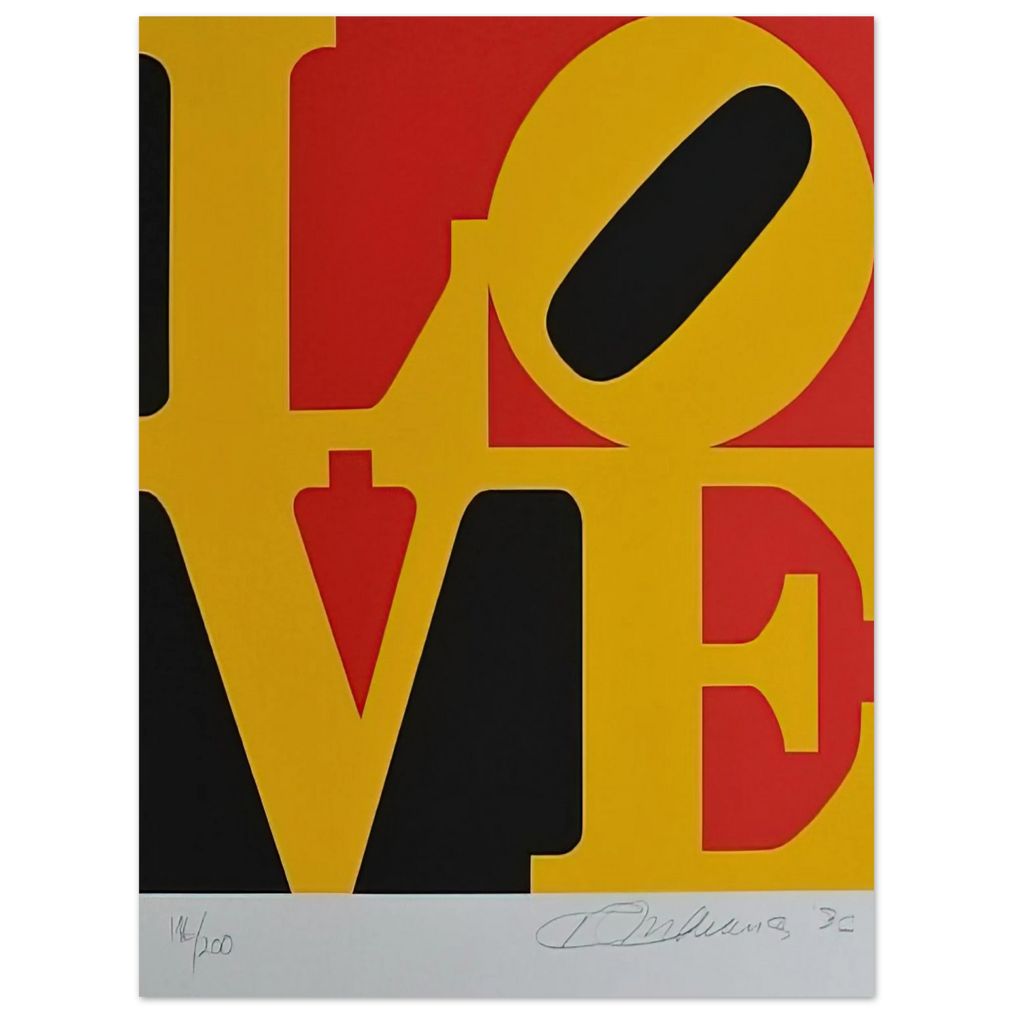 Robert Indiana - German Love  75x100 cm / 30x40inches Fine Art Poster