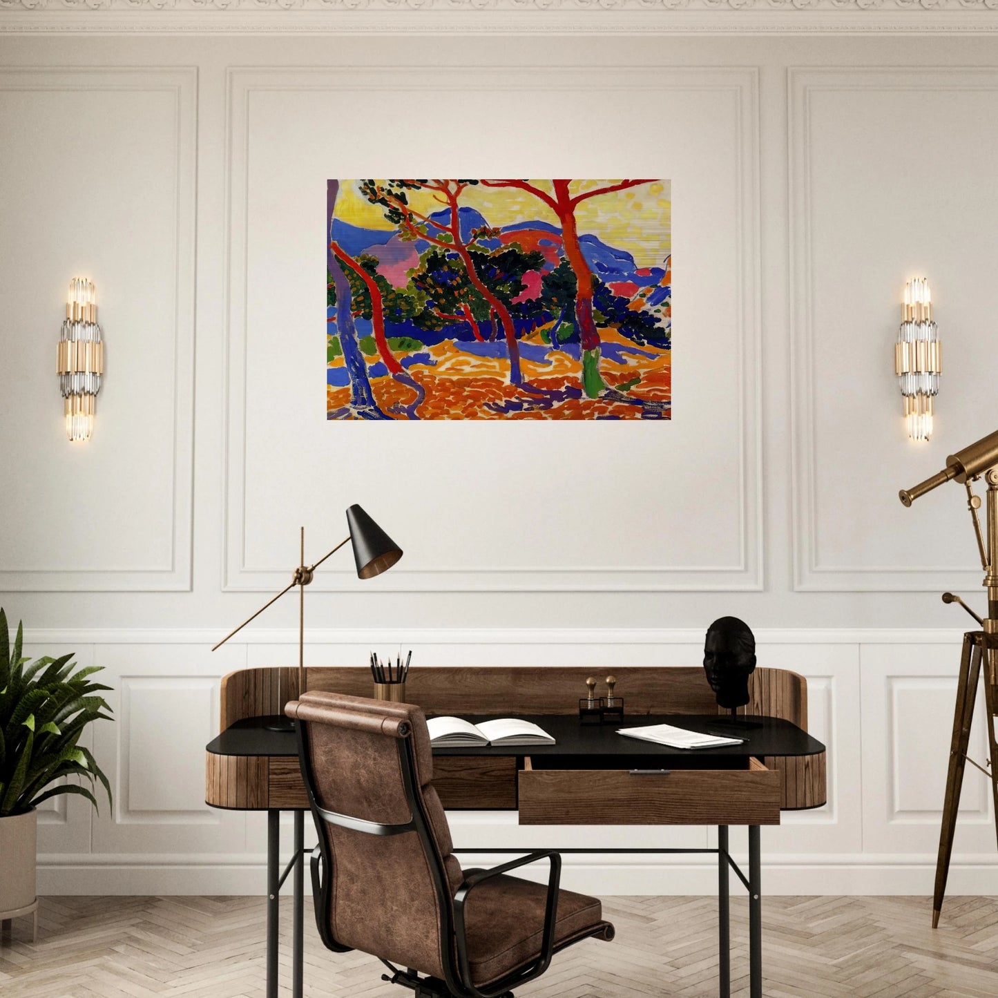 THE TREES - Andre Derain Brushed Aluminum Print - 70x100 cm / 28x40 inches | Andre Derain Aluminum Print | Andre Derain Prints