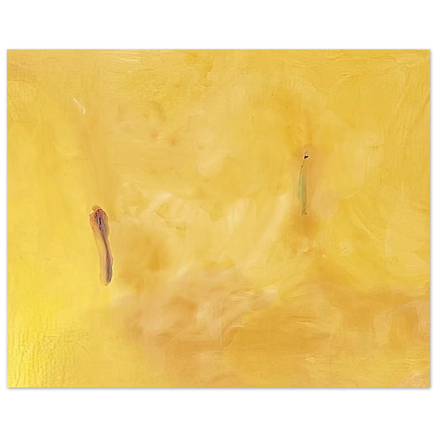 Helen Frankenthaler - Earliness - 1975 Wall art - 28x43  cm / XL (11x17 inches) - Premium Wooden Framed Poster With Fine Art Paper-canvas - Wood frame