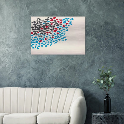 Abstract Composition - 1980 - Robert Goodnough Brushed Aluminum Print - 70x100 cm / 28x40 inches | Robert Goodnough Aluminum Print | Robert Goodnough Prints